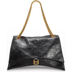 Balenciaga Handväskor Balenciaga Large Crush Chain Leather Shoulder Bag