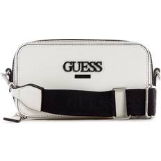 Guess Lewistown Double Zip Crossbody Bag - White