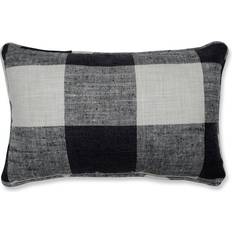 Checkered Complete Decoration Pillows Pillow Perfect 11.5"x18.5" Check Please Lumbar Complete Decoration Pillows Black