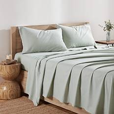 274.32 cm Draps DKNY Pure Washed Linen-Blend Sheet Set, California King Drap Beige (274.32x)