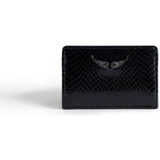 Zadig & Voltaire Kortholdere Zadig & Voltaire Zv Pass Glossy Wild Embossed Card Holder - - Black