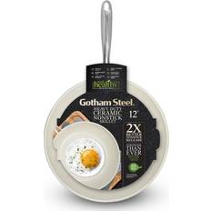 Dishwasher Safe Frying Pans Gotham Steel Natural Collection Cream