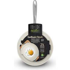 Frying Pans on sale Gotham Steel 10" Heavy Duty Ceramic Nonstick Cream