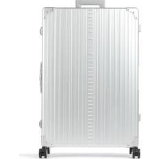 Aluminium Luggage Aleon Macro Plus Traveler Spinner 4 Wheels Silver
