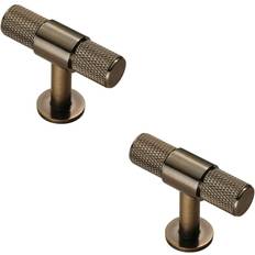 Loops Knurled Cupboard T Shape Pull Handle Handle