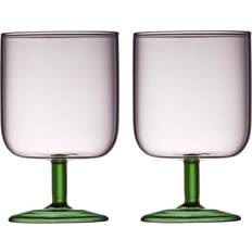 Rosa Copas de Vino Lyngby Glas 2 Copas Torino 30 cl Pink-green Copa de Vino