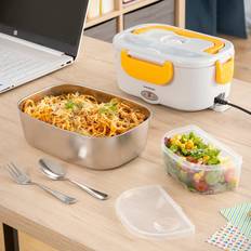 Congélateur Sécurisé Boîtes alimentaires InnovaGoods Lunffi Portable Pour Bureau Et La Voiture 1.5 L 60 W Boîte alimentaire