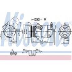 Nissens Compressor, air conditioning 890006