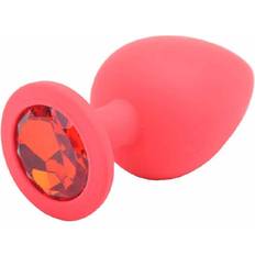 Red Butt Plugs Sex Toys Large Red Jewelled Silicone Butt Plug