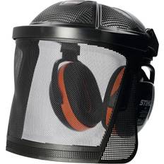 Orange Hearing Protections Stihl Unisex Adult Face Shield Ear Protection Short Nylon Mesh - Black