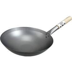 Grøn Wokpander Londonwok - 33cm