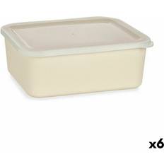 Amarillo Bandejas de Servir BigBuy Home Caja De Almacenaje Con Tapa Amarillo 17 x 8 x 23.5 cm (6 Unidades) Bandejade servicio