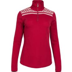 Oberteile Dale of Norway Women’s Cortina Basic Superfine Merino Sweater - Raspberry/Off White