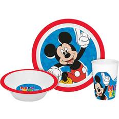 Plastique Vaisselle pour bébé Kids licensing LICENCING Mickey Mouse Ensemble Repas Pour Enfant