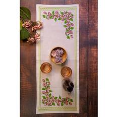 Svarta Fåret Broderisett Løper Blomster 25 x 64 Svarta Fåret