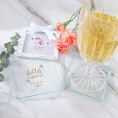 Kate Aspen Personalized Glass Coaster
