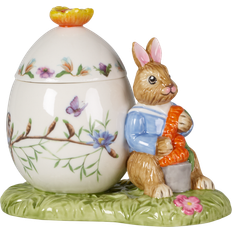 Villeroy & Boch Bunny Tales Egg Jar Max with Carrot Multicoloured Décoration de Pâques 11cm