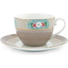 PiP Studio Koppar & Muggar PiP Studio Blushing Birds Fat 28 cl Khaki Kopp