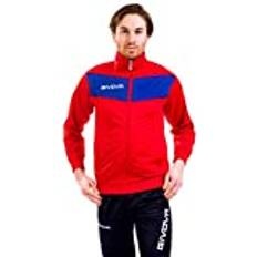 Kinderbekleidung Givova Herren Visa Suit Sportanzug, hellblau/rot, 3XS