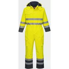 Overalls Portwest Bizflame Rain Hi-Vis Multi Coverall Yellow/Navy