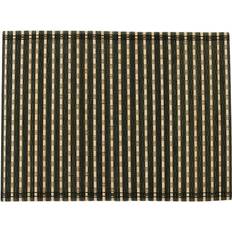 Bambu Dukar & Tygservetter Nordal Tansy Bordstablett Svart, Natur (45x34cm)