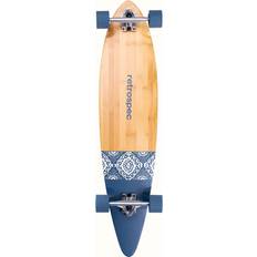 Retrospec Skateboards Retrospec Zed Navy Paisley 41" Pintail Longboard Skateboard" Multi-Colored One Size