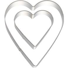 Silver Utstickare Modern House bAYk Gingerbread form Heart Utstickare