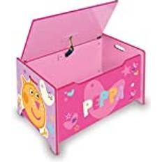 Peppa Pig Deluxe Wooden Toy Box & Bench