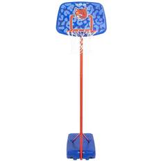 Basketball Tarmak Kids' Basketball Hoop On Stand Adjustable 1.30m To 1.60m K500 Aniball Blue