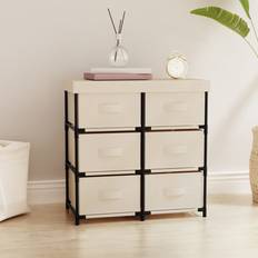 Armadi vidaXL cream Shelve Storage Cabinet