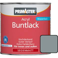 Primaster Acrylic Colored Varnish RAL 7001 Metallfarbe, Holzfarbe Silver Gray 0.375L