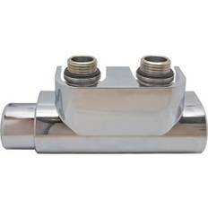 Elektriske - Krom Håndklædetørrere Kriss Twin ventilsæt 1/2'' Krom