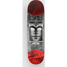 Rouge Decks Opera Skateboards Alex Perelson No Evil Slick Shield 8.38" Planche de skate rouge red Uni