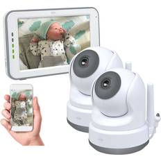 Blauw Babyfoons ELRO BC3000-2 Babyfoon Royale met 12,7 cm Touchscreen Monitor HD- & App Met extra camera