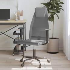 Office Chairs vidaXL Grey Mesh Fabric Office Chair