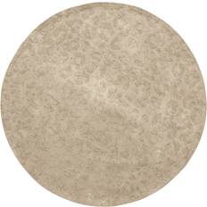 Tapijten Woood Cato Rond Vloerkleed 1x150x150 Beige