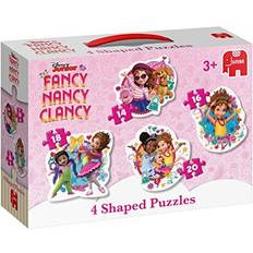 Jumbo 19761 Disney Fancy Nancy-4 in 1 Shaped Puzzles