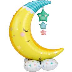 Animal & Character Balloons Amscan Anagram 4245911 Baby Moon & Stars Airloonz Air-Filled Foil Balloon 55"