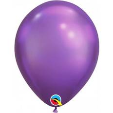 Qualatex One Size, Purple 7 Inch 100 Round Plain Balloons