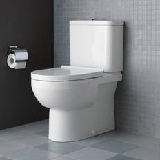 Verdeckte S-Sperre Wassertoiletten Duravit No.1 Stand-Tiefspül-WC für Kombination, rimless, 2182090000, weiß