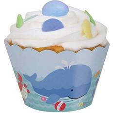 Porta muffin Unique Party Under The Sea And Cupcake Cases (Pack of 12) - Blu Porta muffin