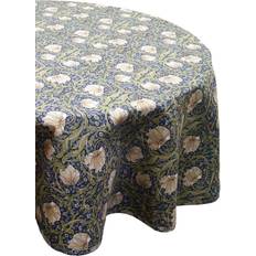 William Morris Cloths & Tissues William Morris Pimpernel Circle Tablecloth Black