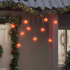 LED Estrellas de Adviento vidaXL Lámpara Navidad 10 LED Rojo 10 cm Estrella de Adviento