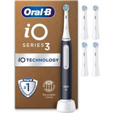 Oral b io3 Oral-B Oral B iO3 Matt Black with 4ct Extra Ultimate Clean Black Refills