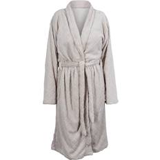 Borg Living Coral Fleece Soft Bathrobe - Sand