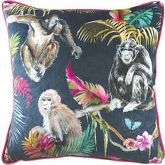 Evans Lichfield Lichfield Jungle Monkey Chair Cushions Black