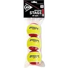 Dunlop Tennisracketar Dunlop tennisboll Stage röd – kulpolybag, 601340, gul/röd, en