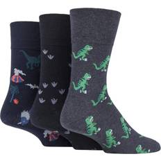 Clothing Pairs Men's Gentle Grip Cotton Socks Fun Feet Dinosauria