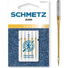 Garne & Handarbeitsbedarf Schmetz Jeans-Nadeln Gold 5er Packung 100