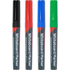 Timco Whiteboard Markers Fine Tip Mixed Colours 4 Box